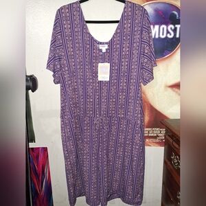2X LuLaRoe Purple Xanthe Romper
